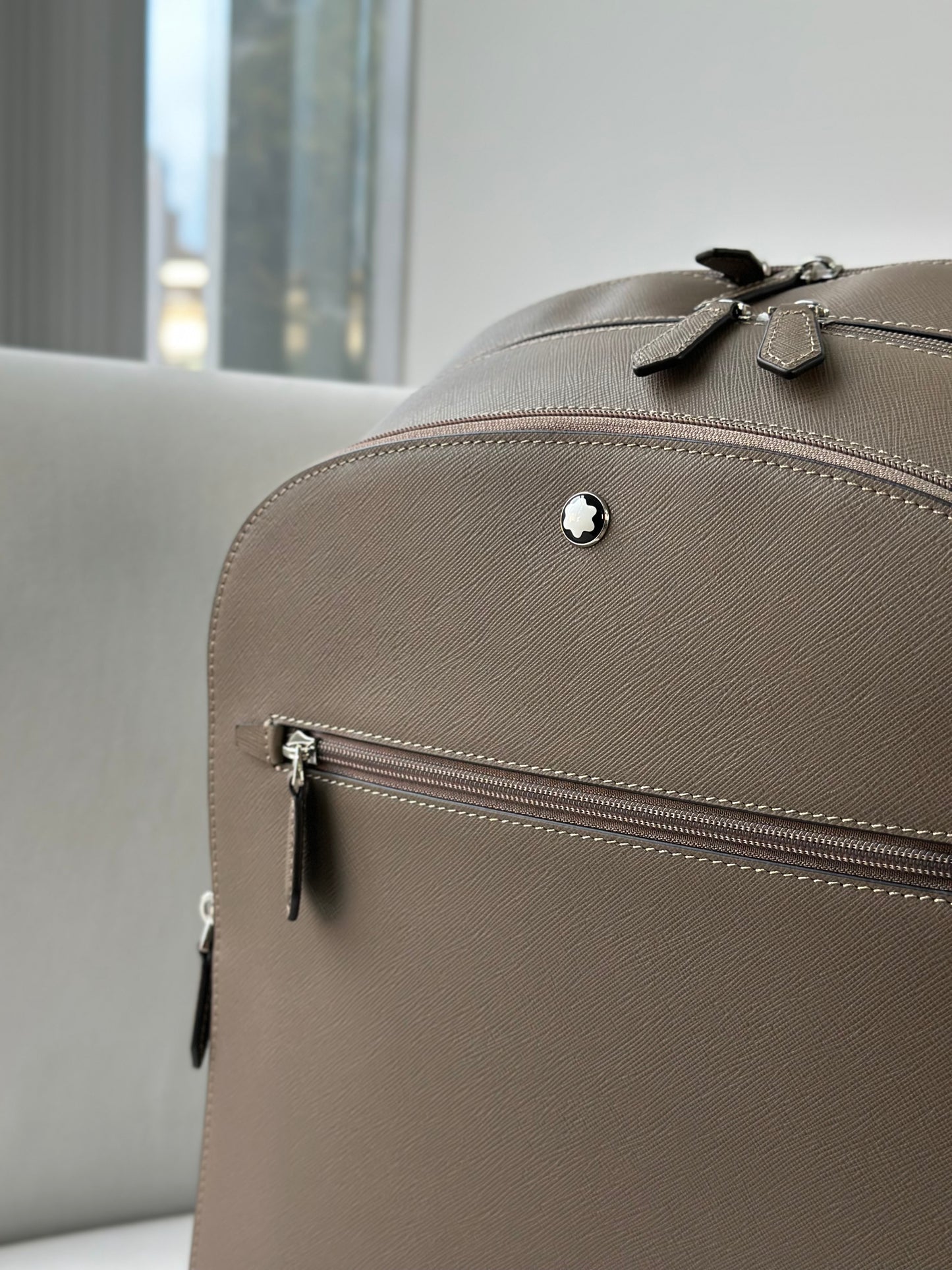 Montblanc cream backpack