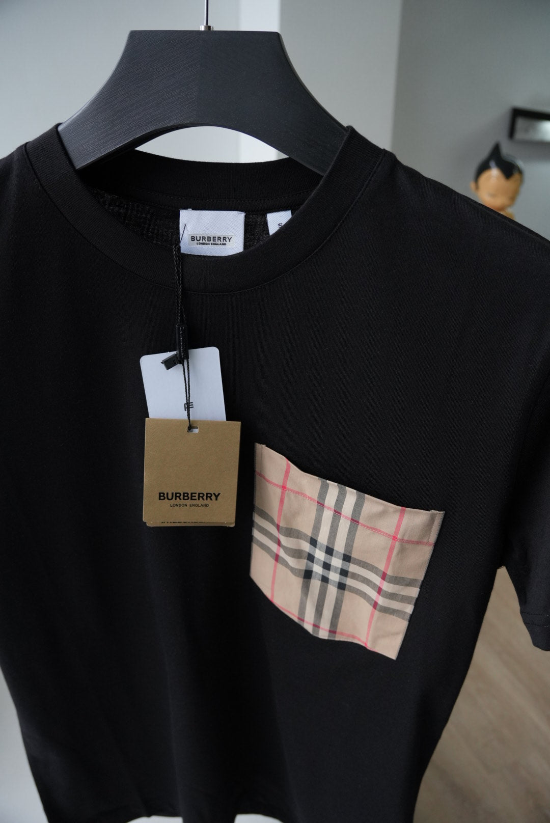 Burberry check pocket tee
