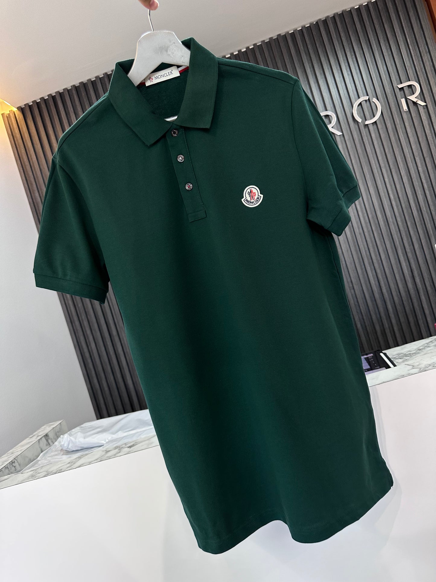 Moncler green polo