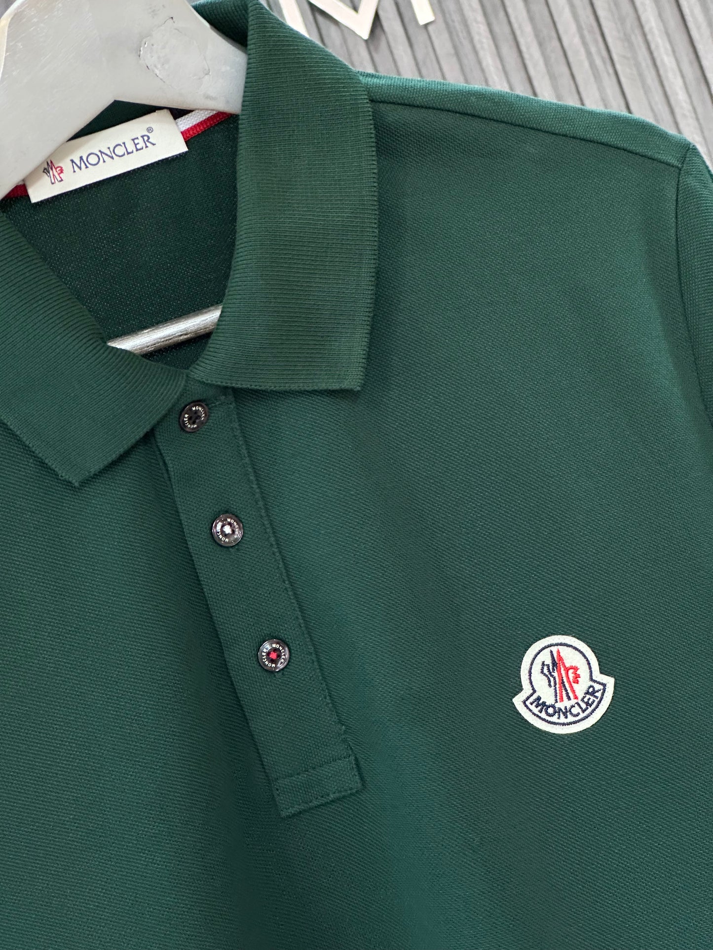 Moncler green polo