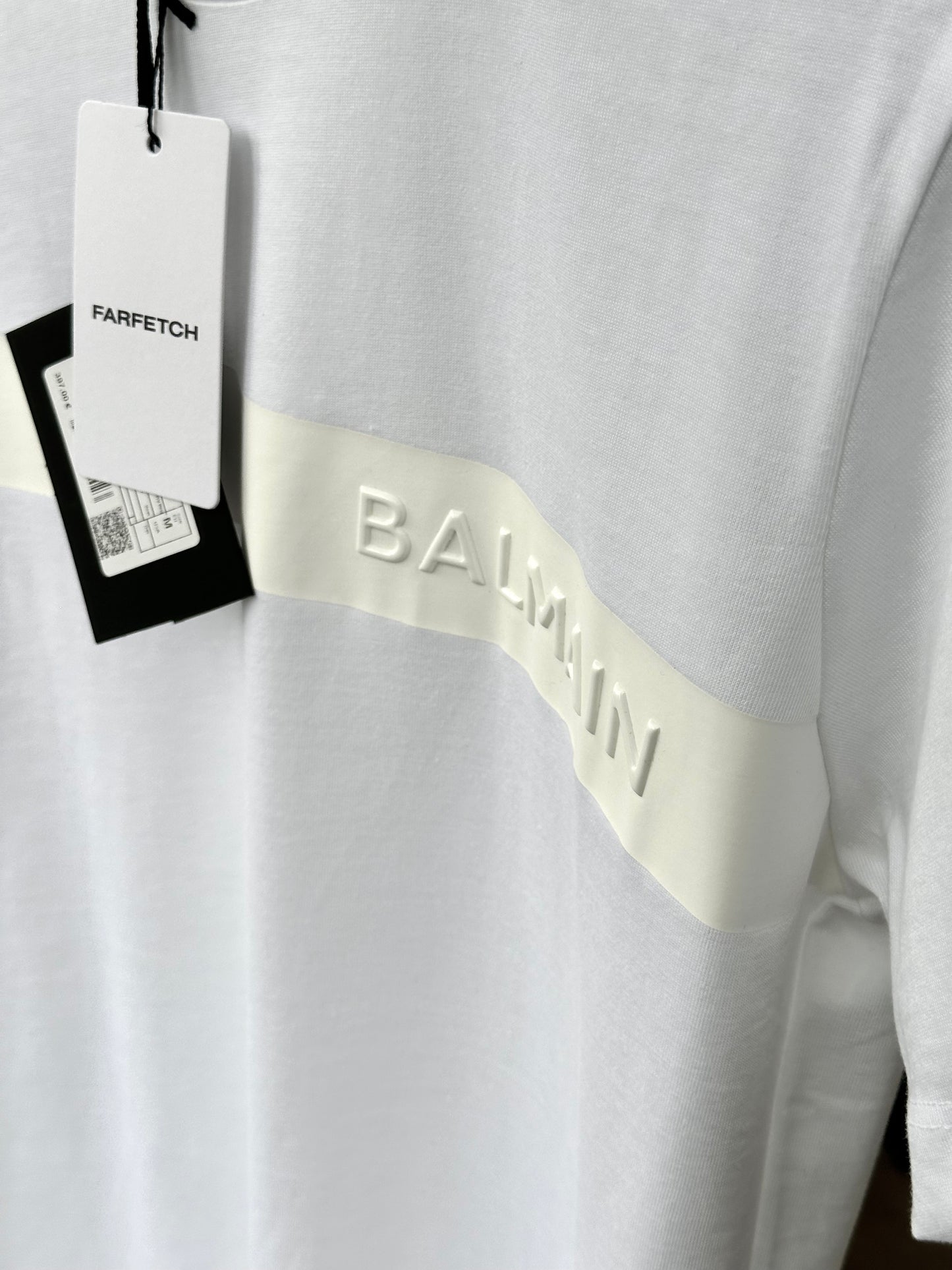 Balmain b tape blanca