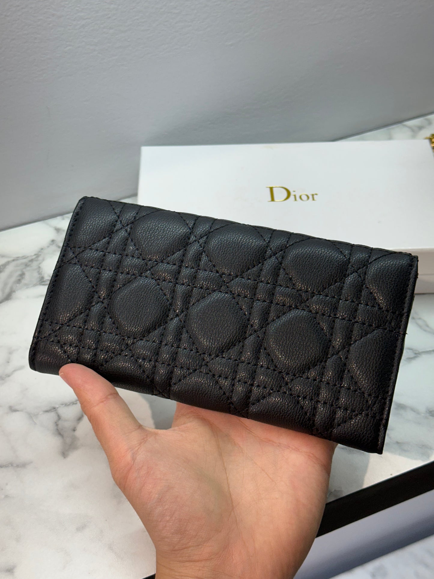 Dior CD buckle leather