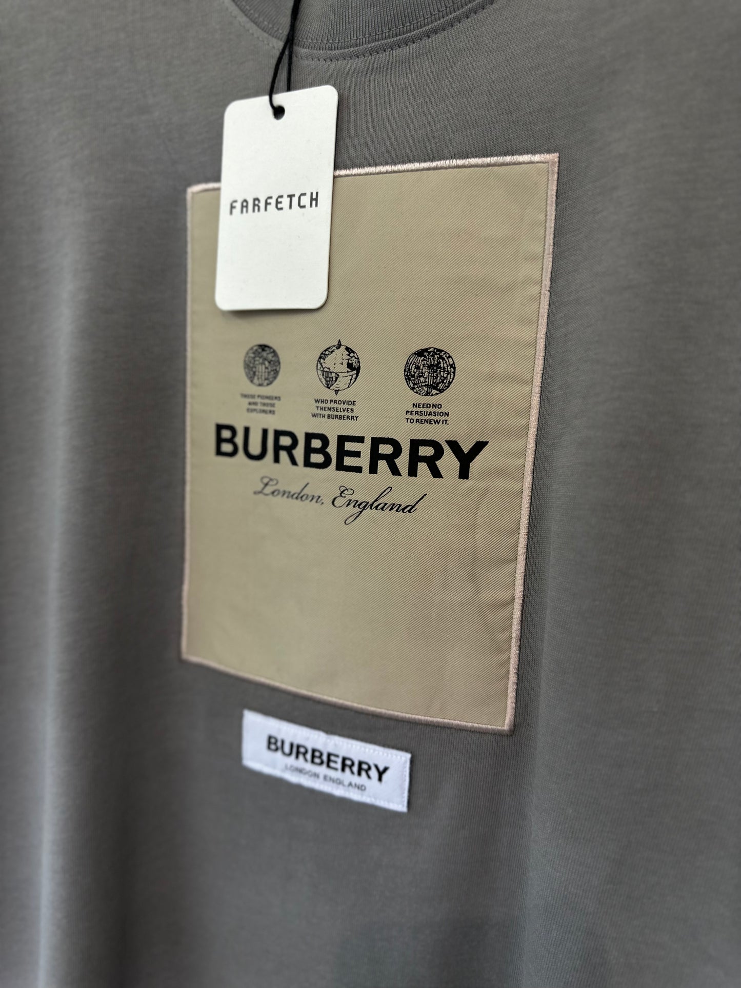 Burberry gray patch