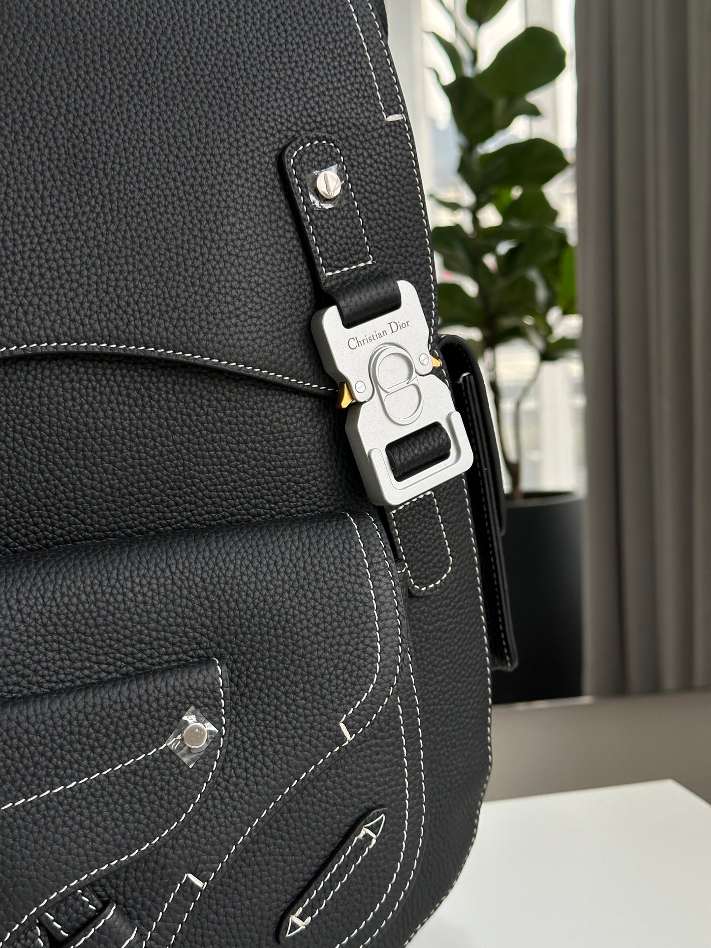 Dior backpack leather