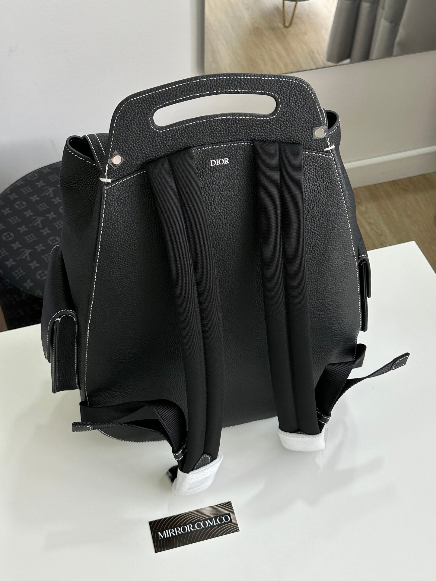 Dior backpack leather