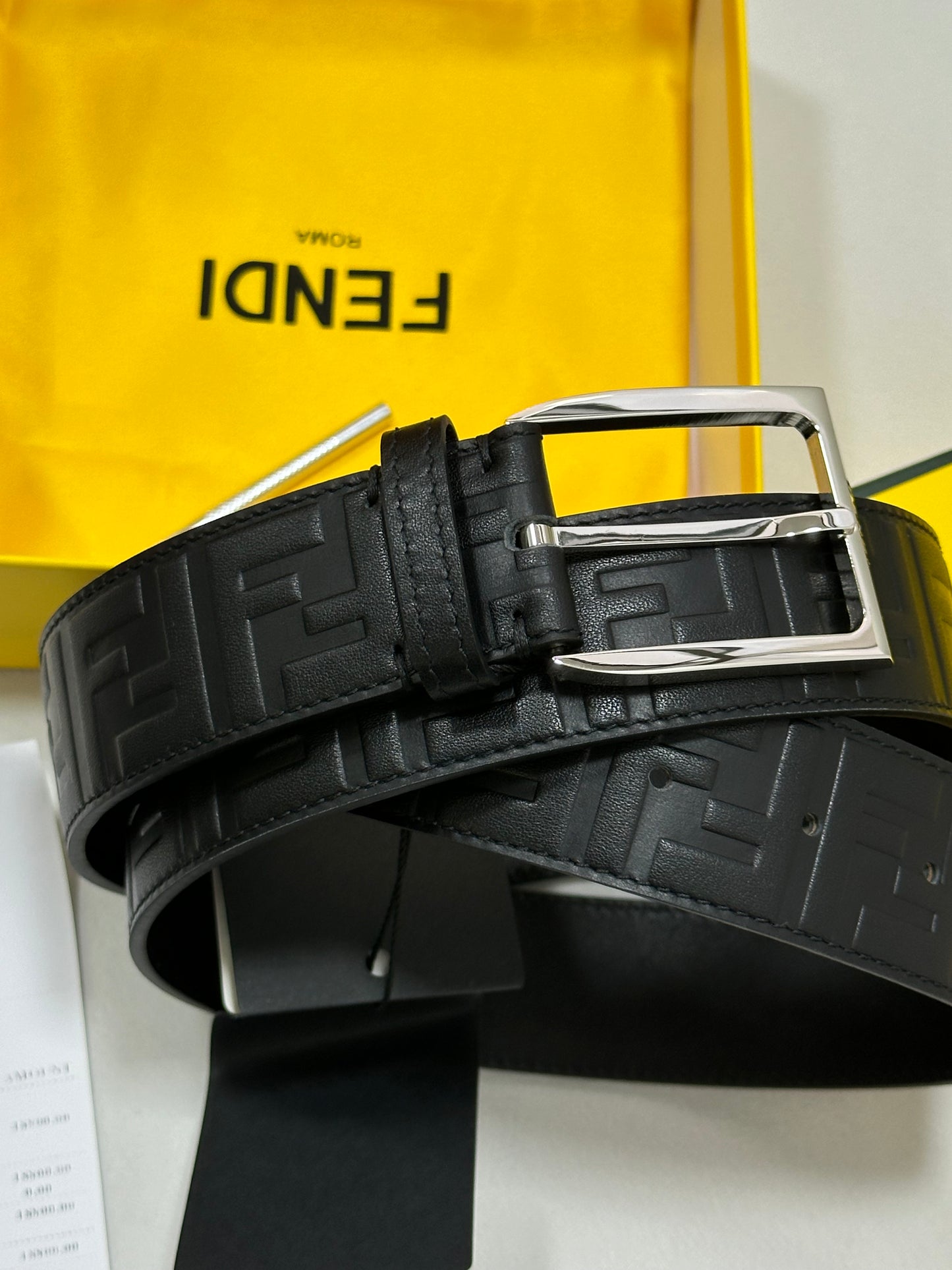 Fendi embossed belt