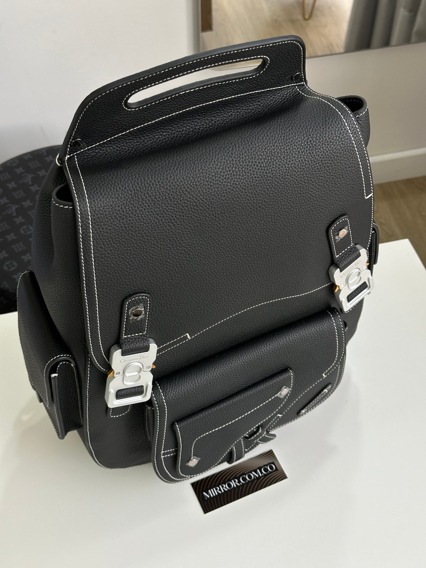 Dior backpack leather