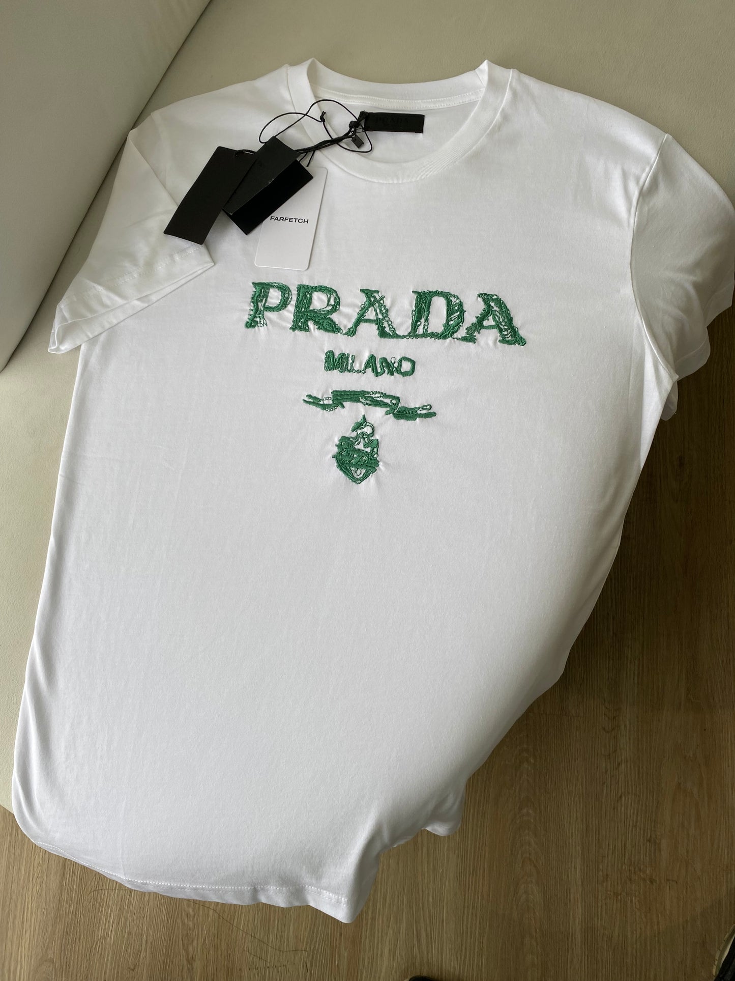 Prada embroidery tee