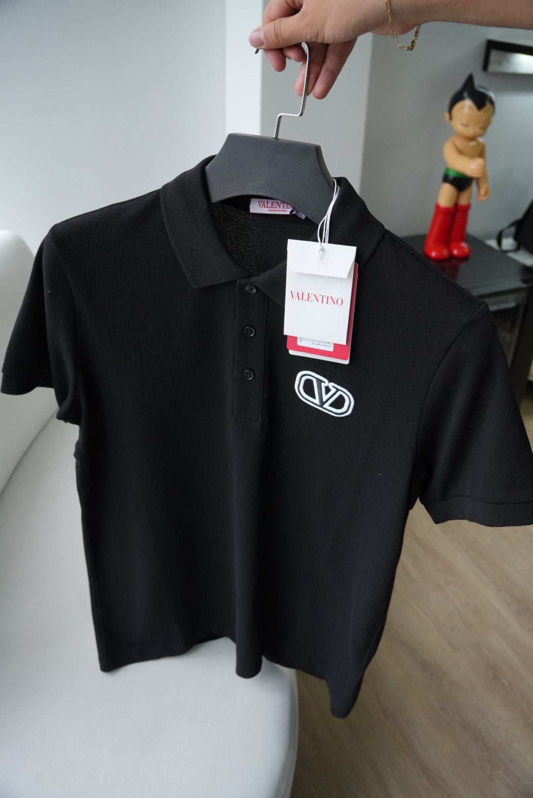VLTN black polo