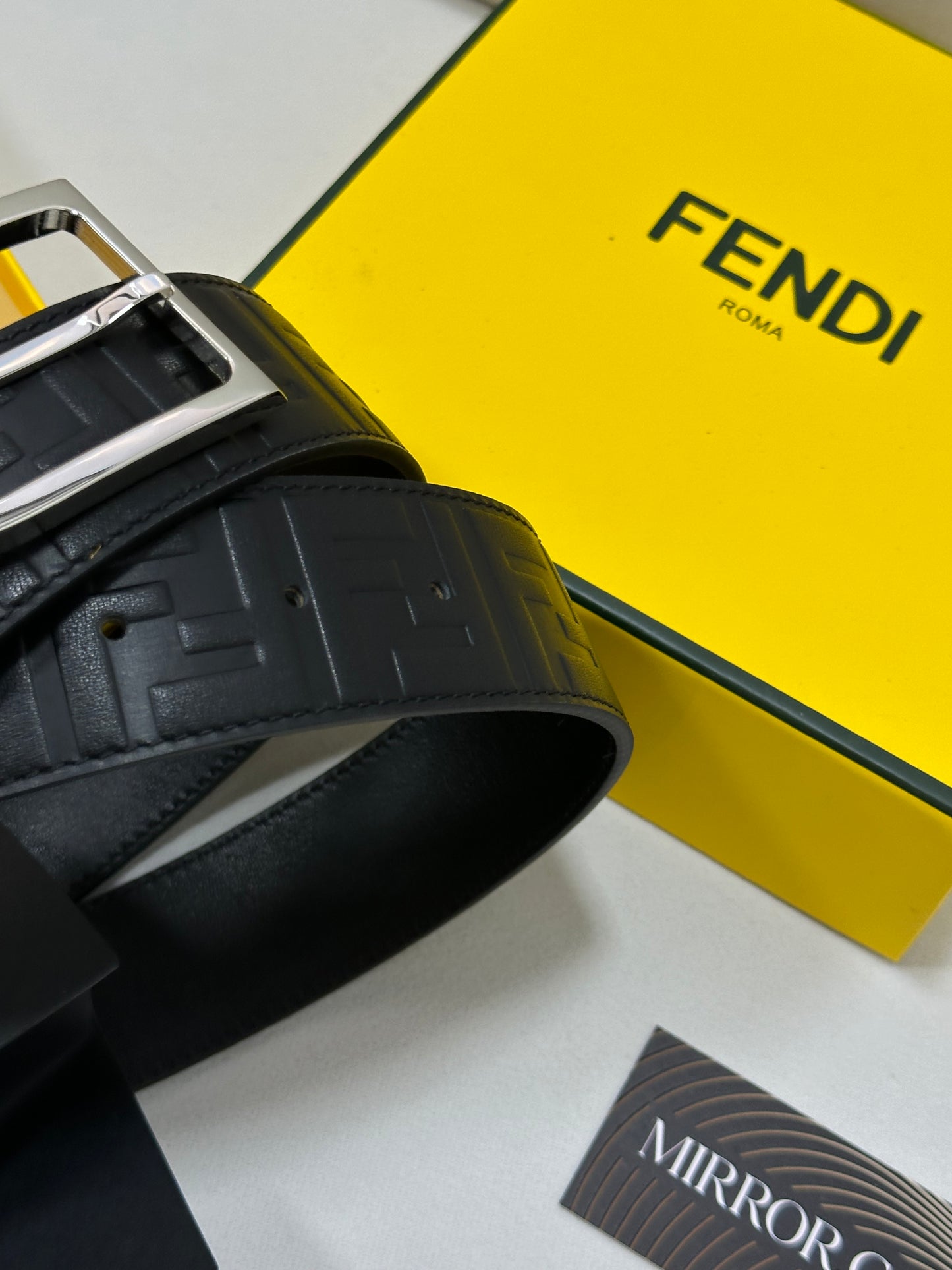 Fendi embossed belt