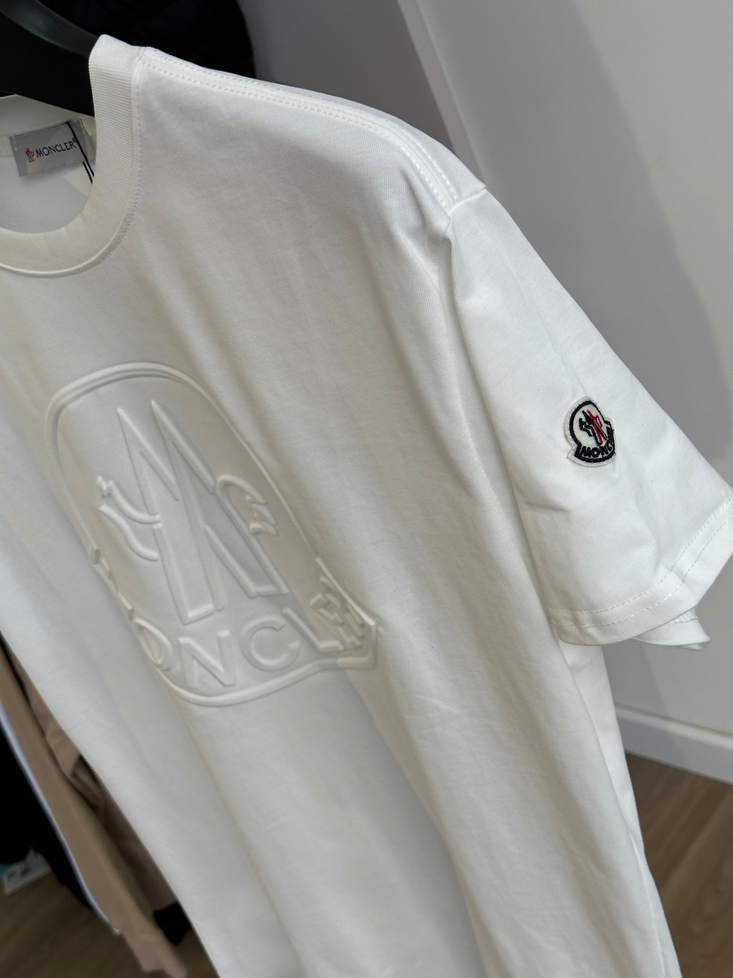 Moncler embossed tee