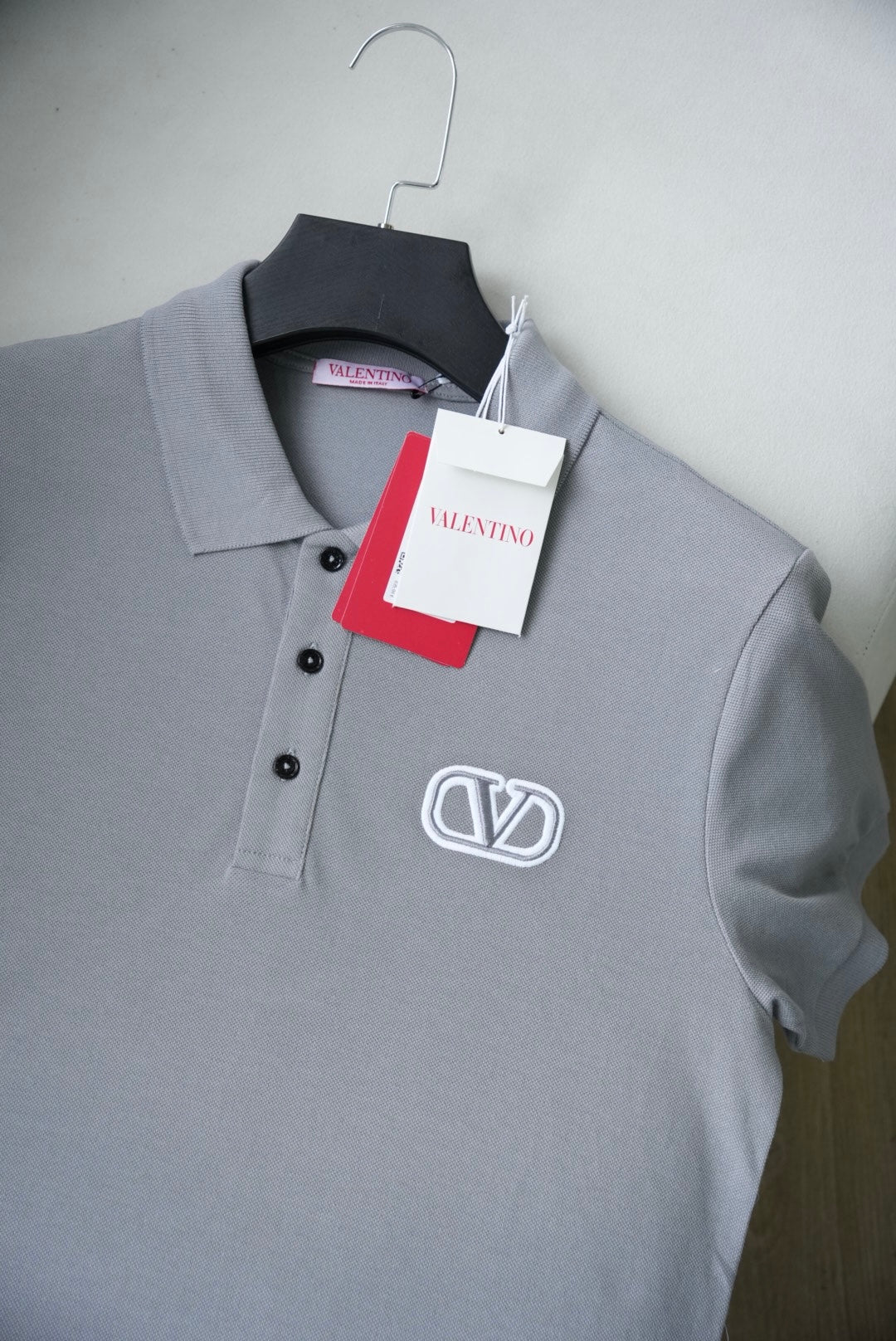 VLTN gray polo shirt