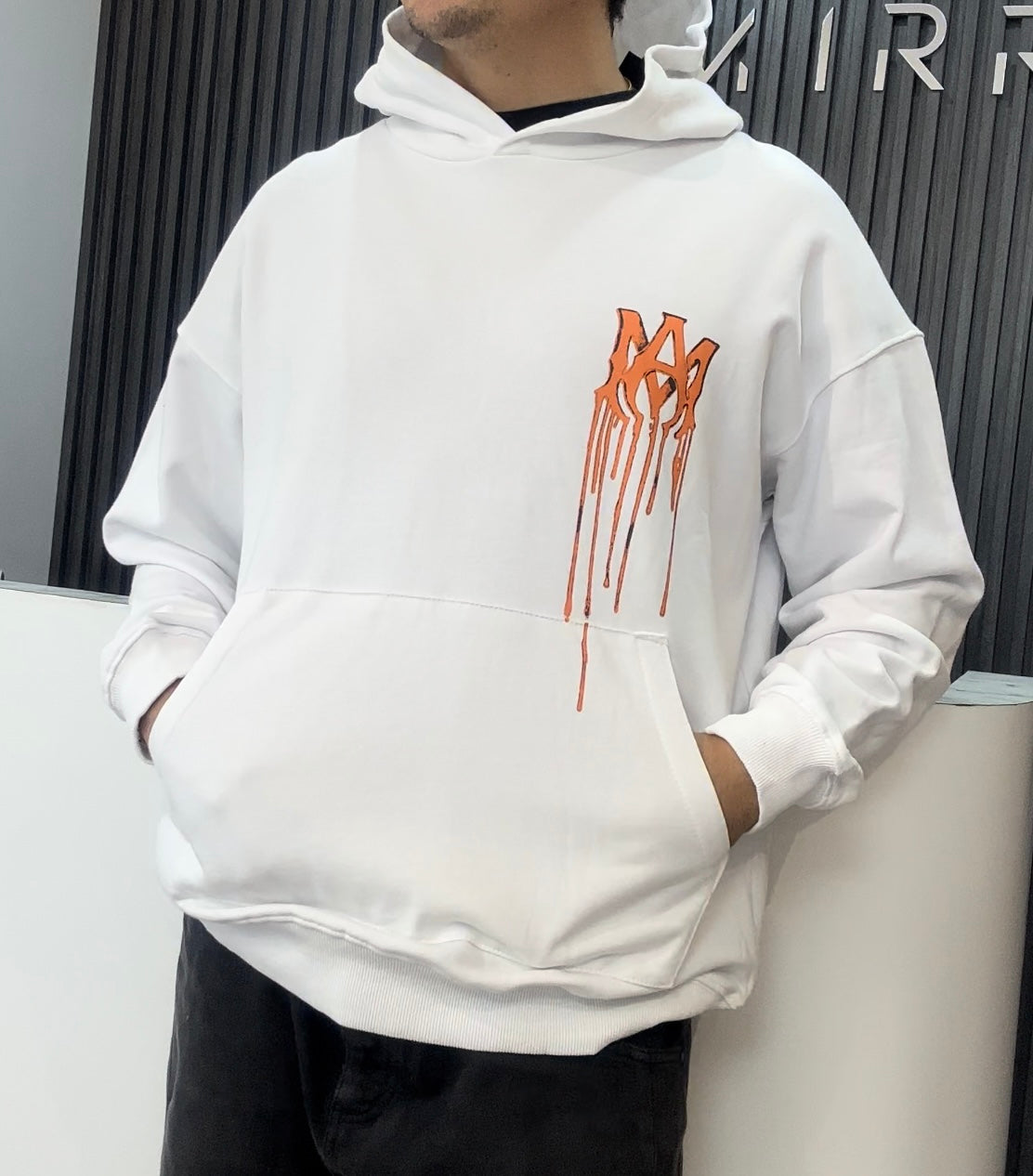 Amiri white hoodie