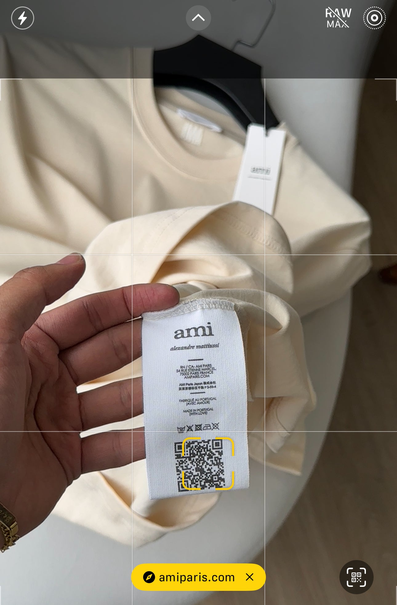 Ami Paris cream tee