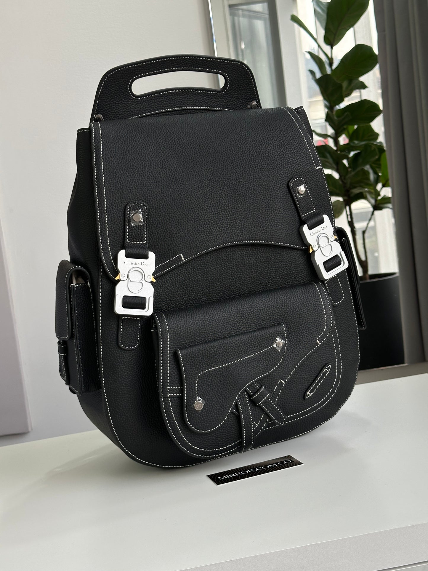 Dior backpack leather