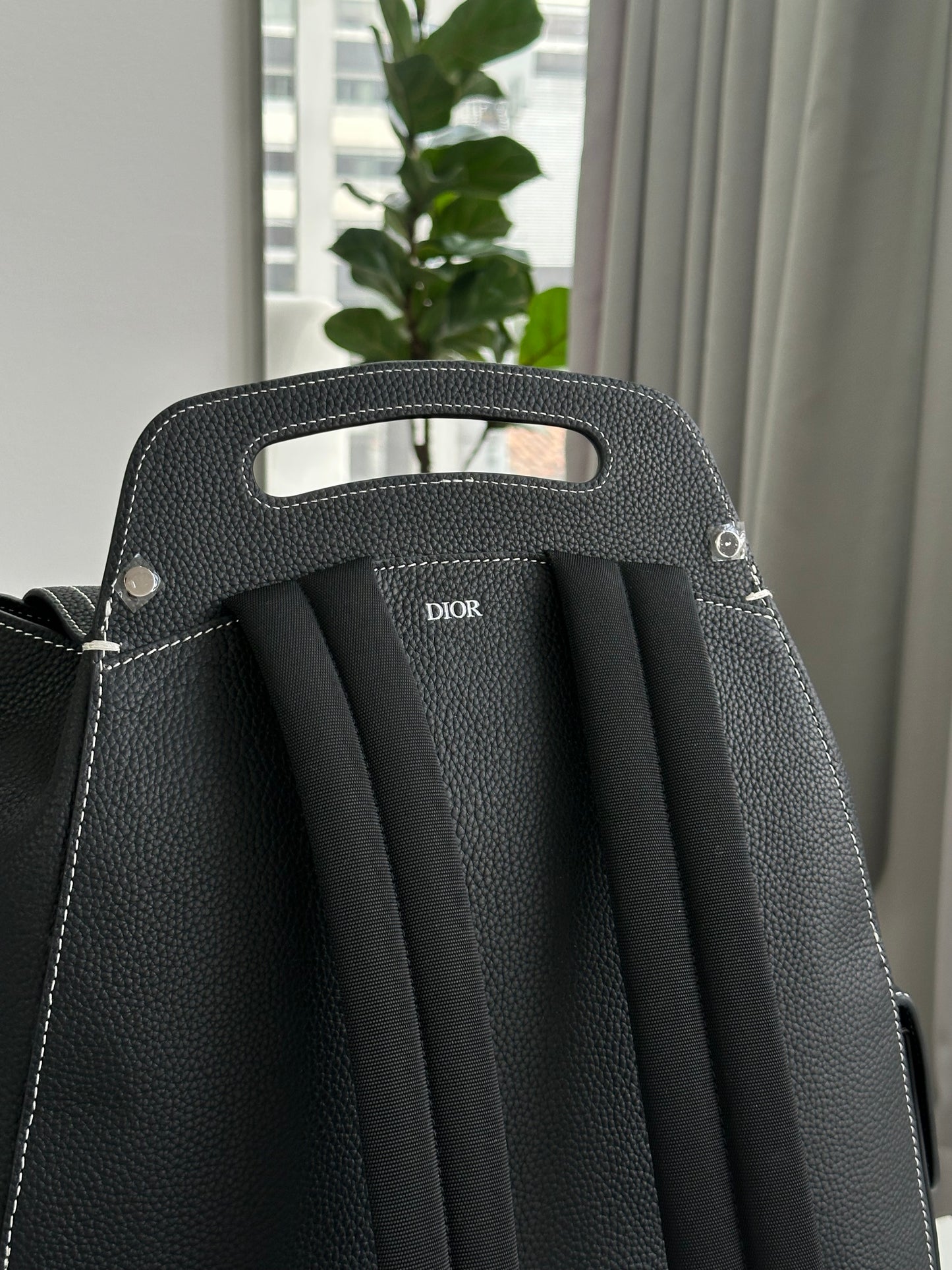 Dior backpack leather