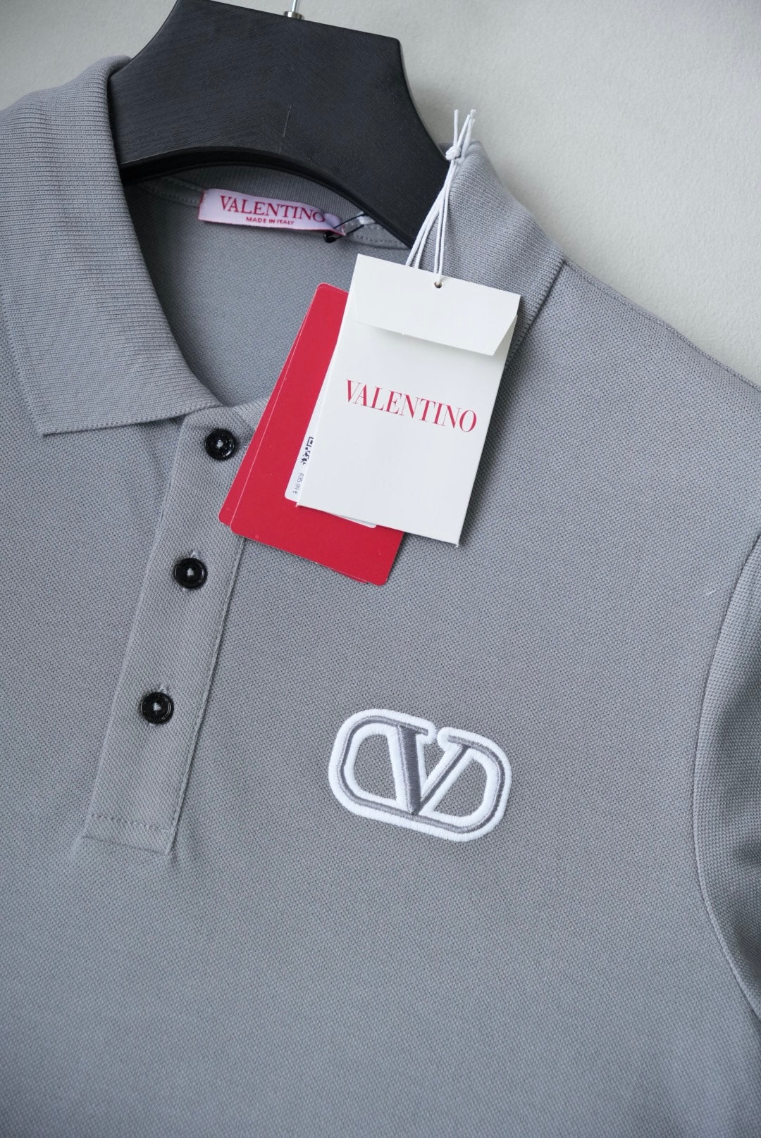 VLTN gray polo shirt