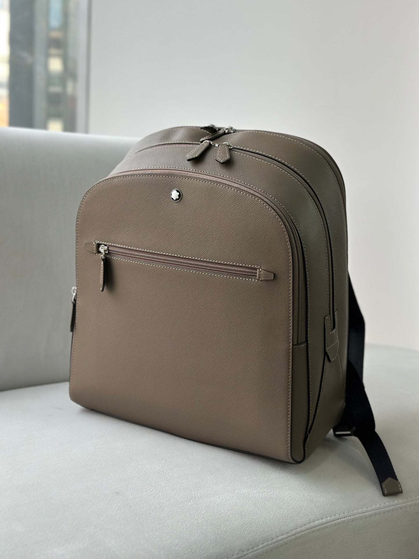 Montblanc cream backpack