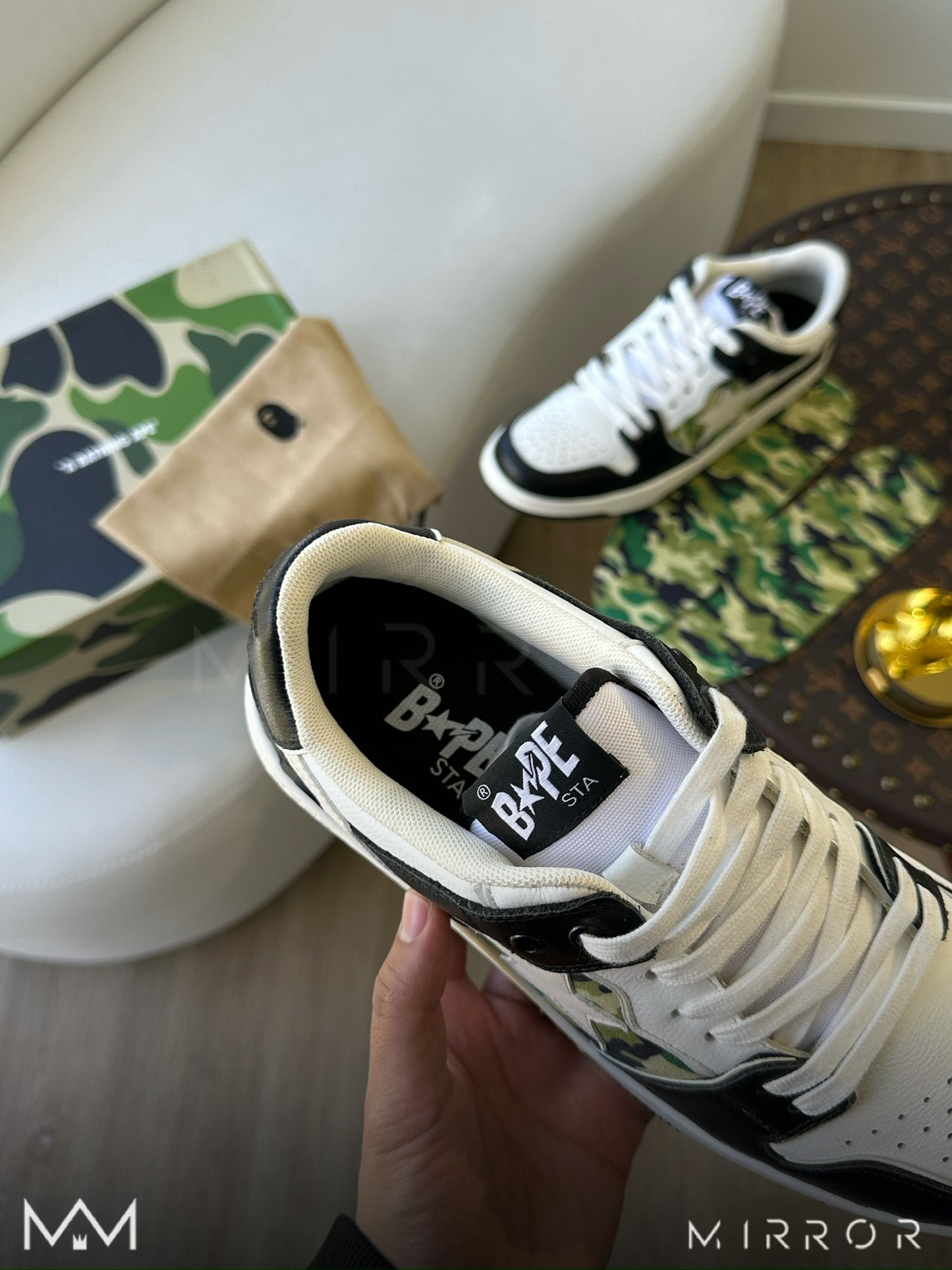 Bape camo sneakers