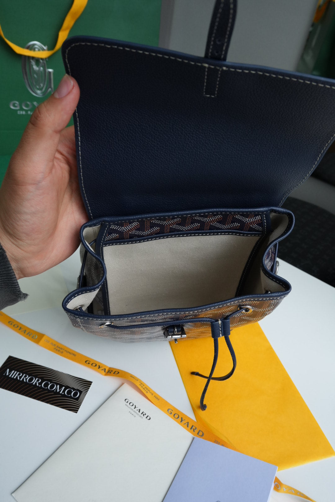 Goyard mini backpack