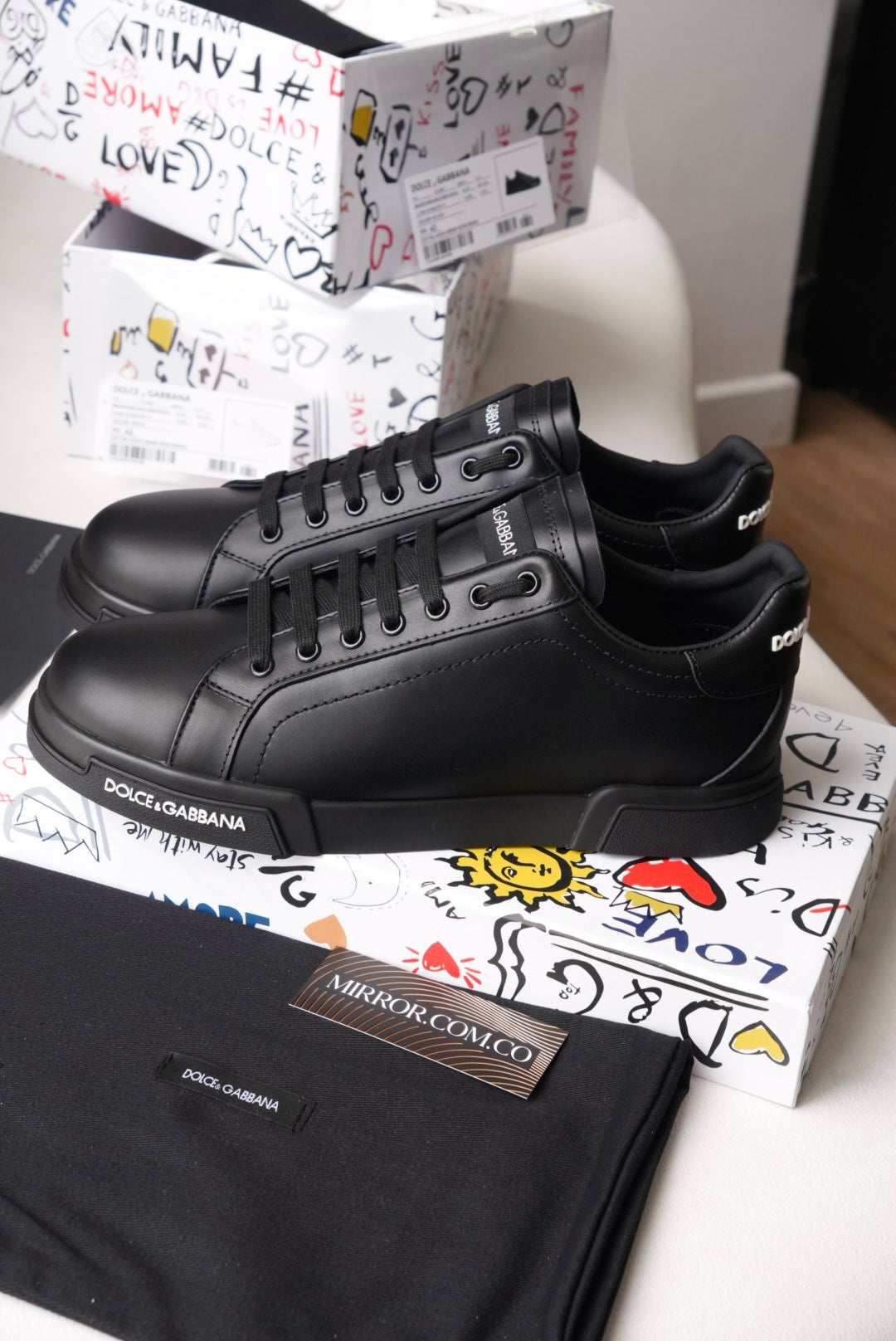 DG black sneakers