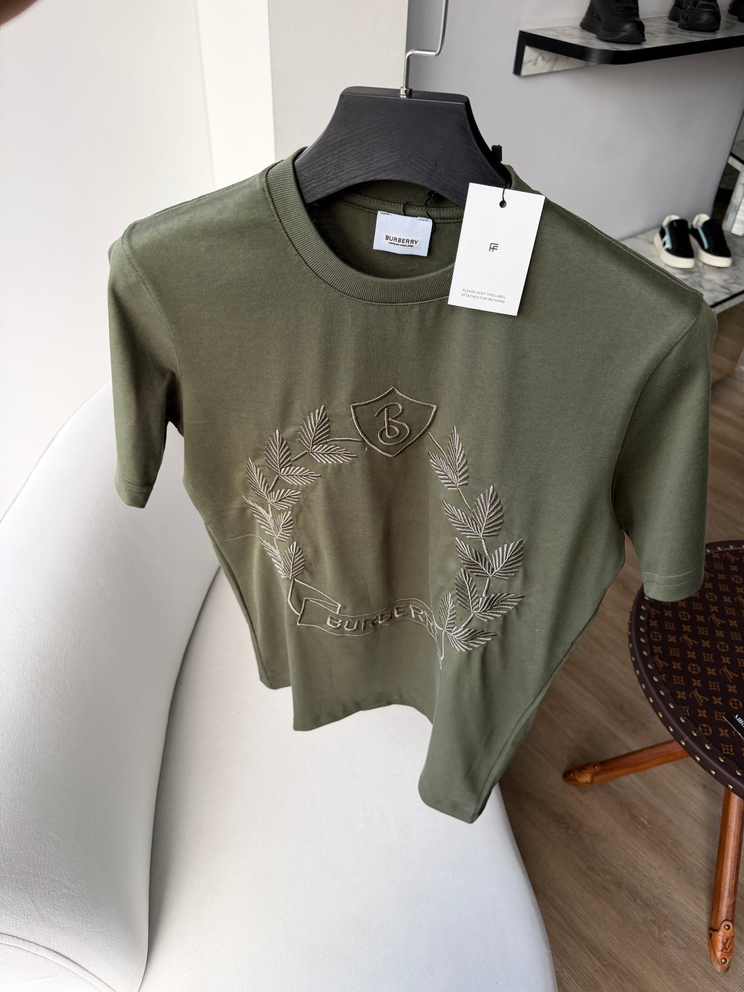 Burberry green tee