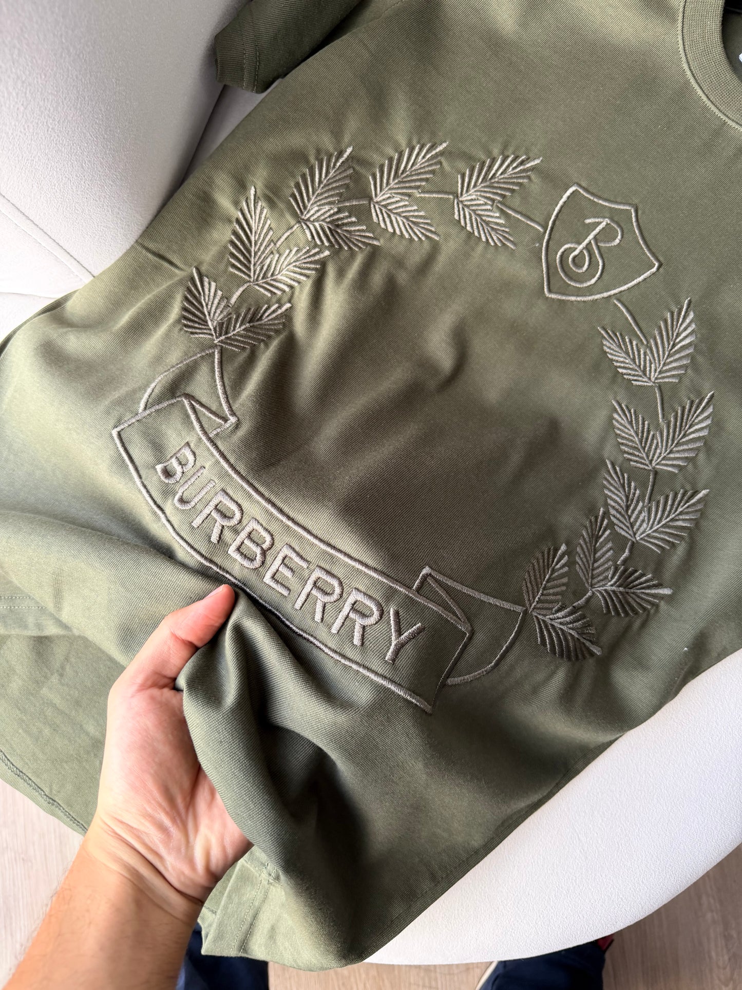 Burberry green tee
