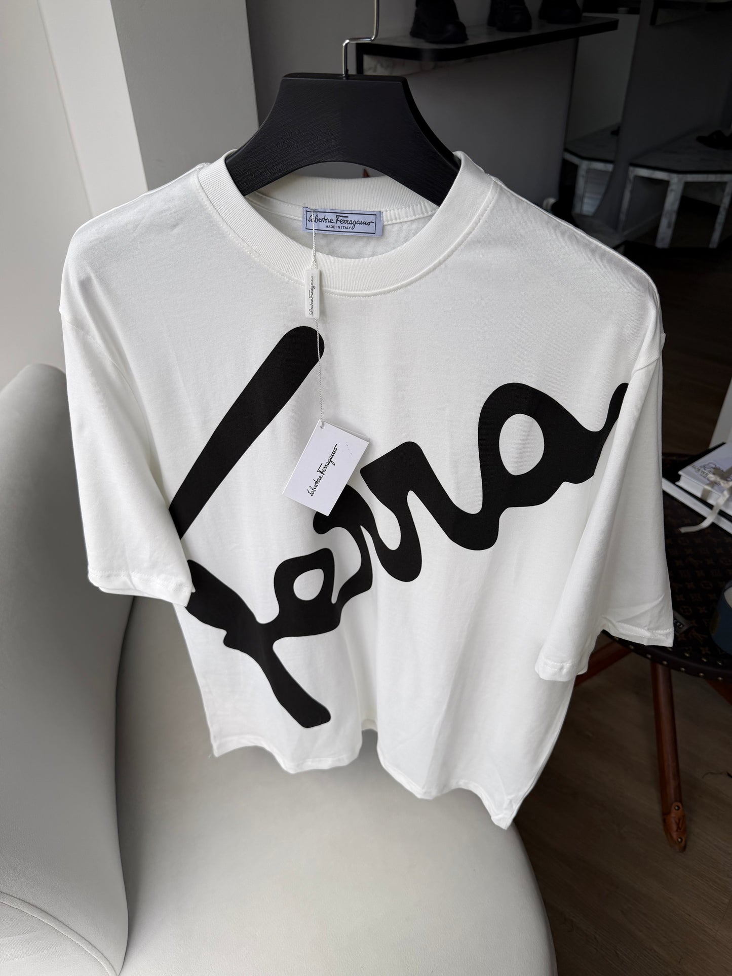 Ferragamo logo print