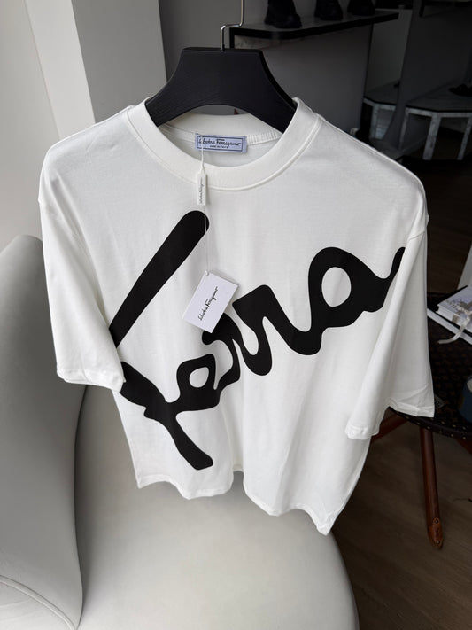 Ferragamo logo print