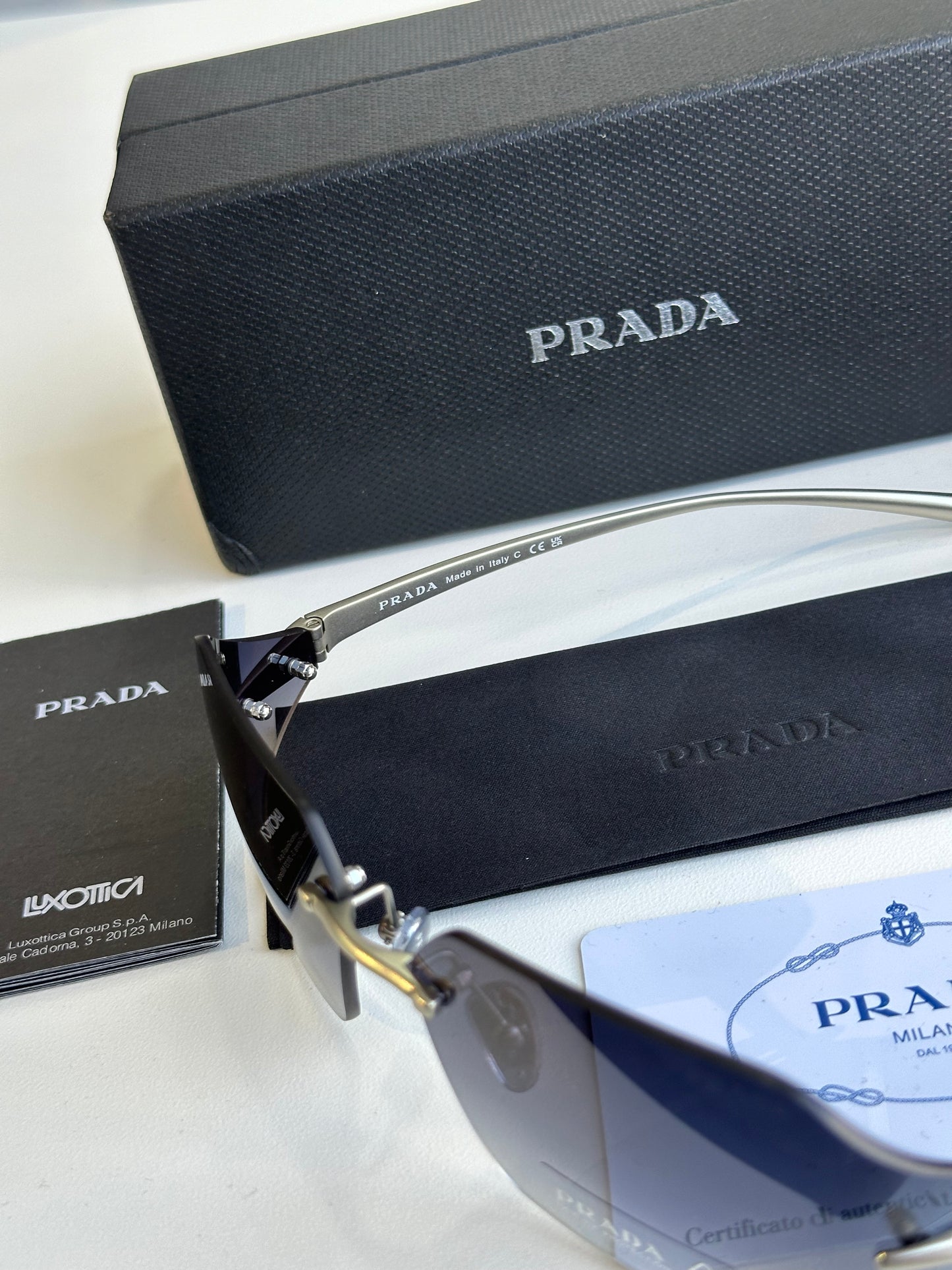 Prada curved sunglasses