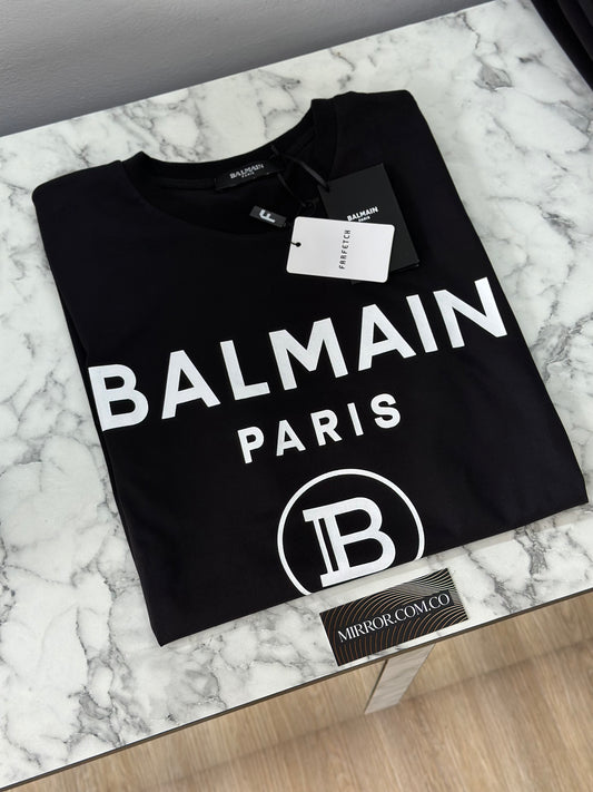 Balmain b Logo black