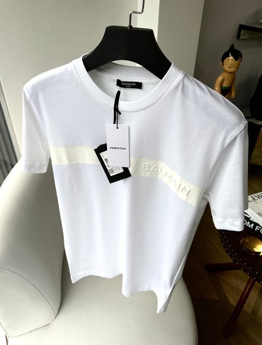 Balmain b tape blanca