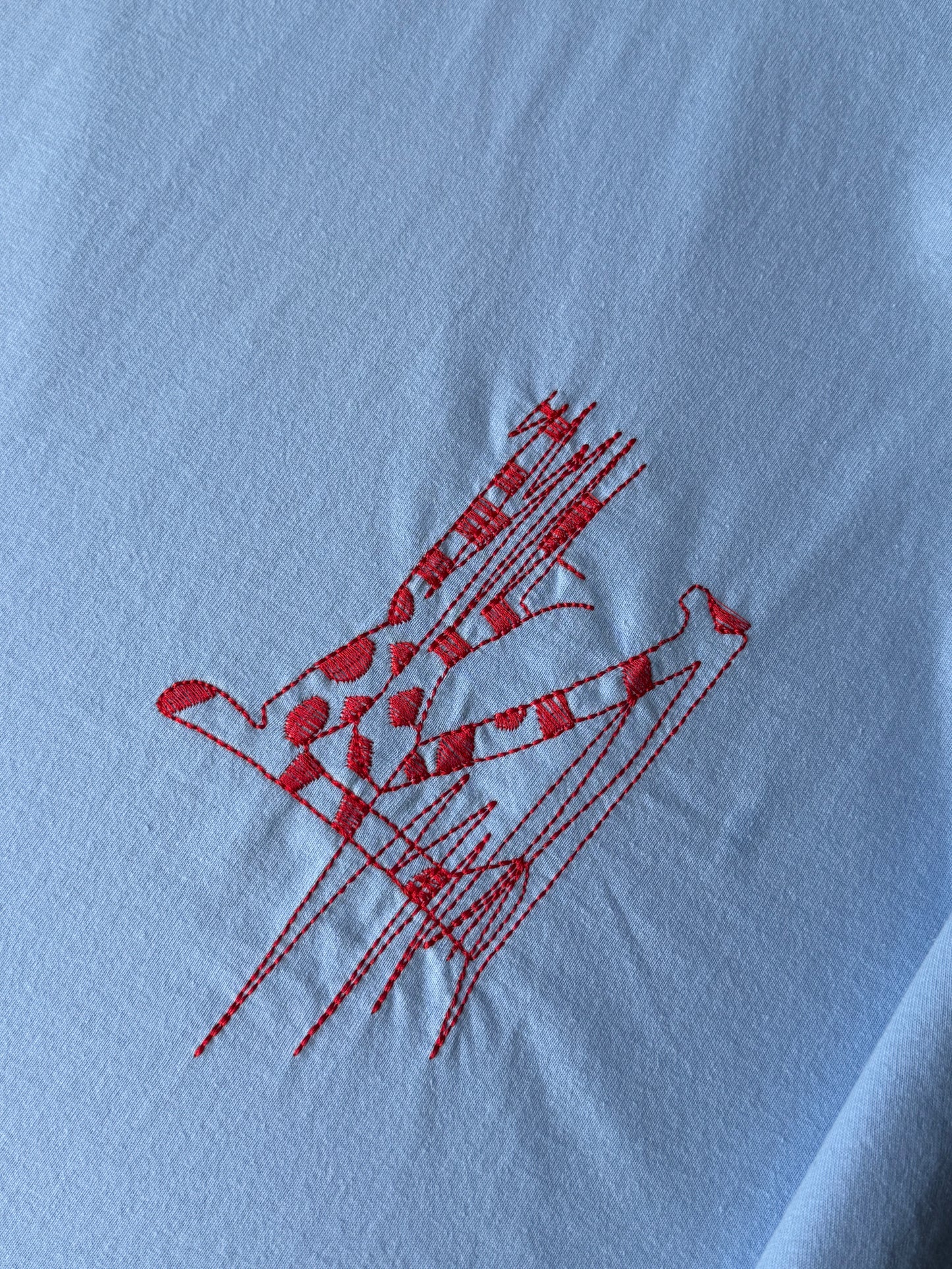 Lv abstract baby blue