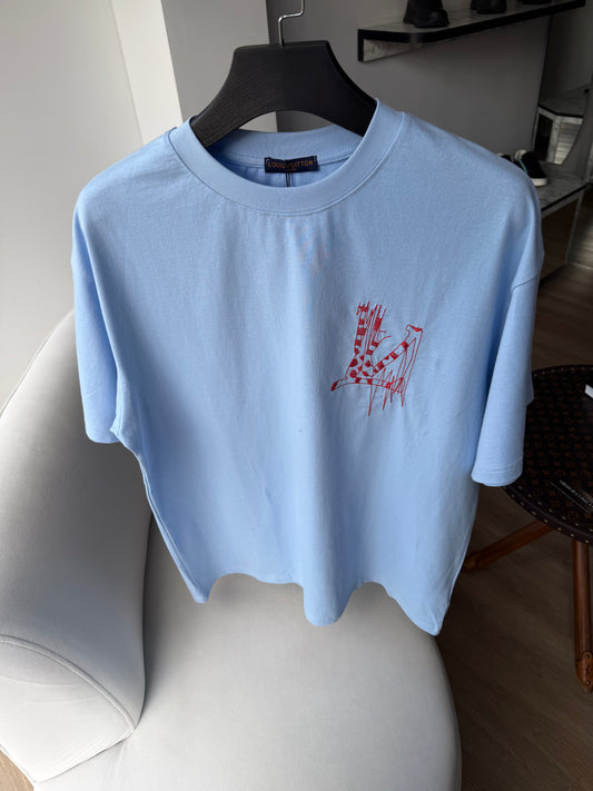 Lv abstract baby blue